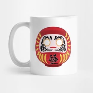 Japanese Daruma Doll Wishing DIY Fill In Mug